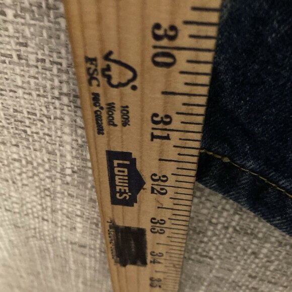 Cabelas Jeans Mens 32x32 Blue Classic Fit Denim Straight Leg 100% Cotton. - Picture 4 of 8